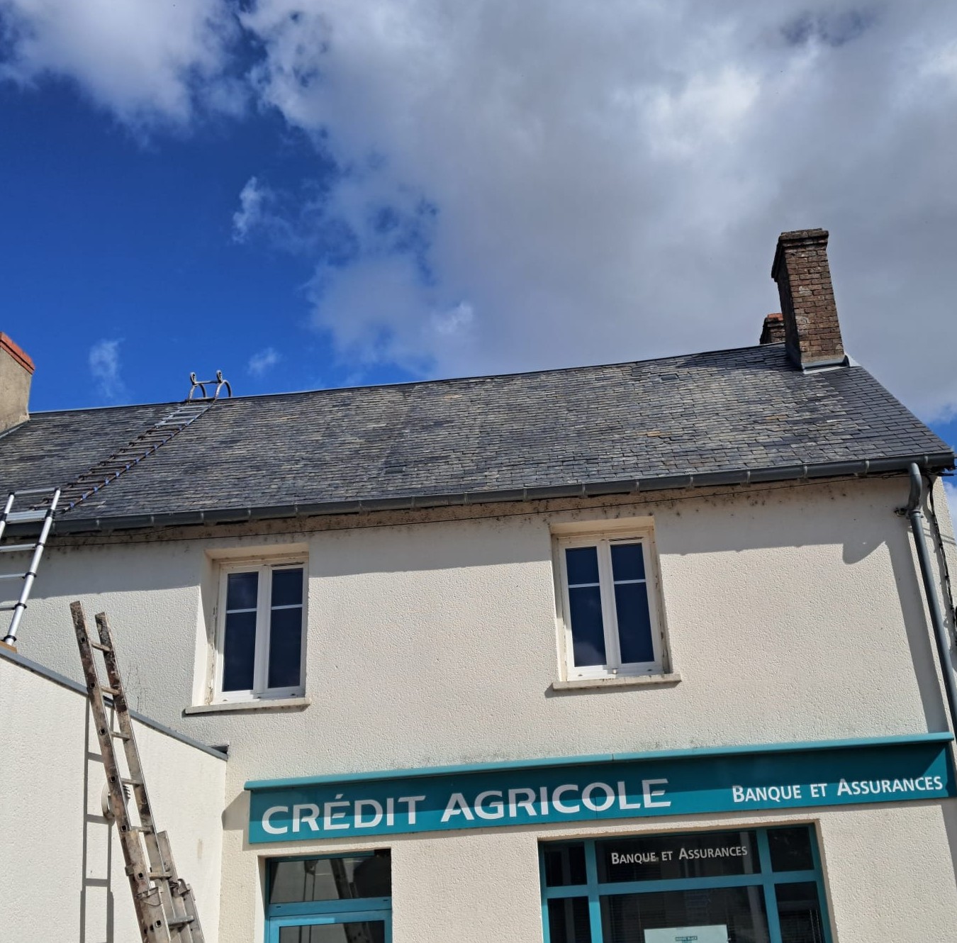 Toiture tuiles avant rénovation