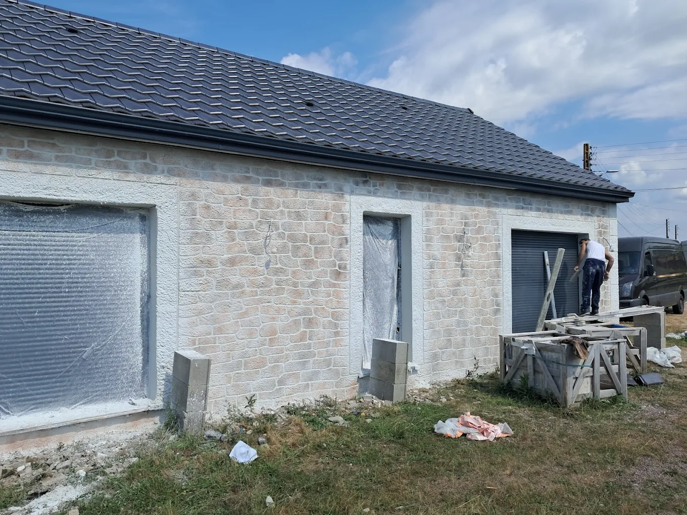 Réalisation mur et toit